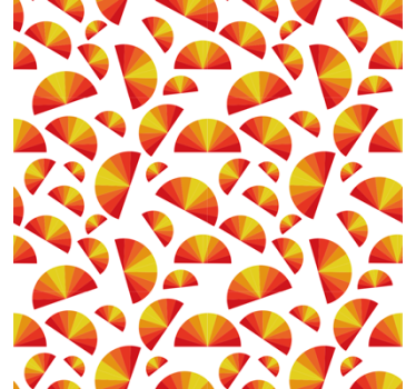 Geometrisch behang circulaire motieven array - TenStickers