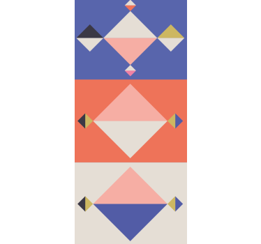 Geometrisch behang abstract moderne vormen - TenStickers