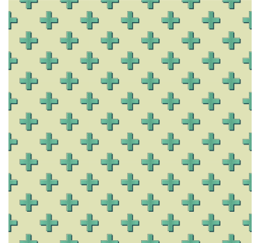 Geometrisch behang mint plus shapes - TenStickers