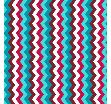 Geometrisch behang zigzag golfpatroon - TenStickers