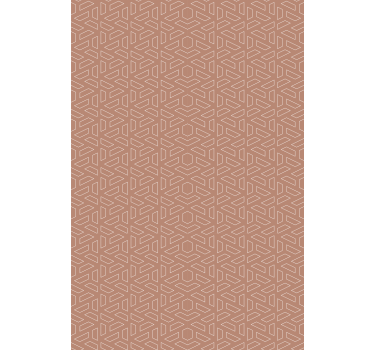 Geometrisch behang stijlvol bruin element - TenStickers