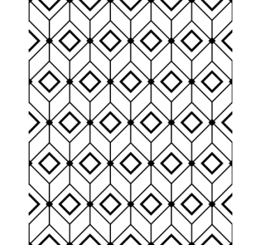 Geometrisch behang moderne diamant elementen - TenStickers