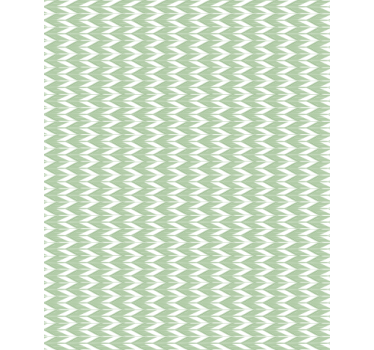 Geometrisch behang chevron patroon groen - TenStickers