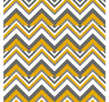Geometrisch behang chevron streep motief - TenStickers