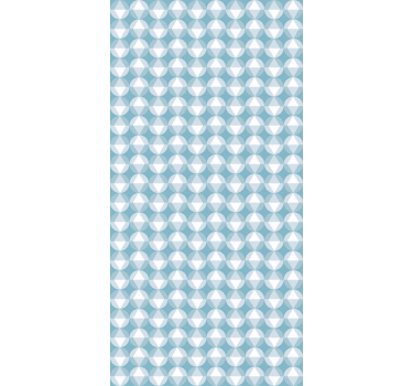 Behang print geometrische blauwe harmonie - TenStickers