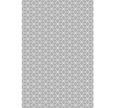 Behang print hexagonaal grijs patroon - TenStickers