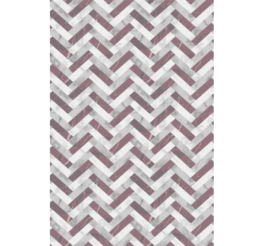 Behang print haringbone marmerpatroon - TenStickers
