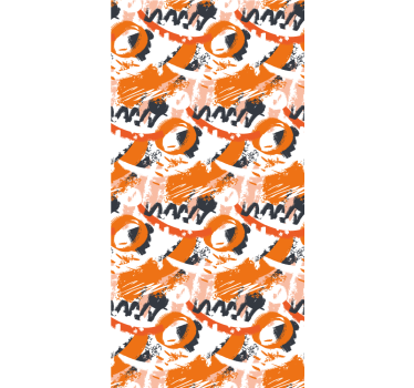 Behang print abstract circulair motief - TenStickers