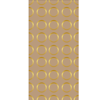 Behang print geometrisch cirkelthema - TenStickers