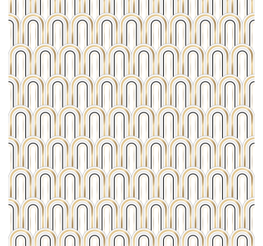 Geometrisch behang art deco geometrische figuren - TenStickers