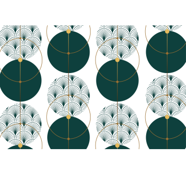 Geometrisch behang glamour stijl geo kunst - TenStickers