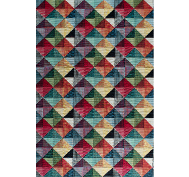Geometrisch behang met geometrische vormen - TenStickers