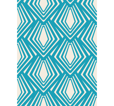 Geometrisch behang diamantpatroon - TenStickers