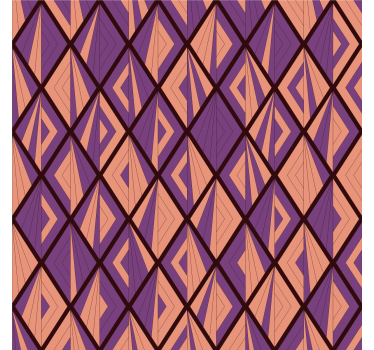 Geometrisch behang met diamantmotief - TenStickers
