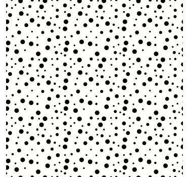 Geometrisch behang monochroom stippenpatroon - TenStickers