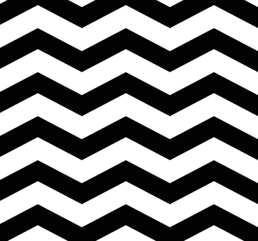 Keuken behang zwart-wit chevron patroon - TenStickers