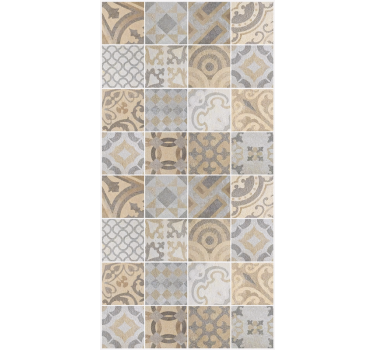 Keuken behang cement arancioni - TenStickers