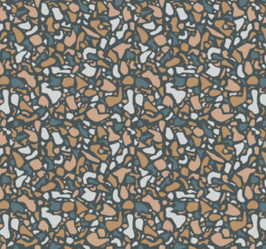 Keuken behang bruin en blauw terrazzo - TenStickers