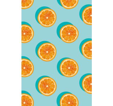 Keuken behang citrus schijf motief - TenStickers