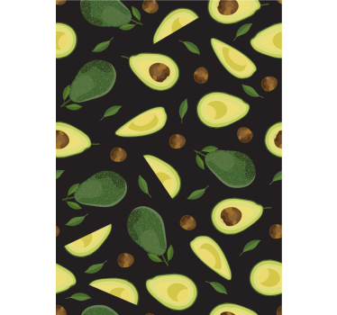 Keuken behang avocado motief - TenStickers
