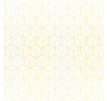 Behang vierkant gouden folie geometrische kubussen - TenStickers
