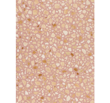 Behang stenen rose earth terrazzo - TenStickers
