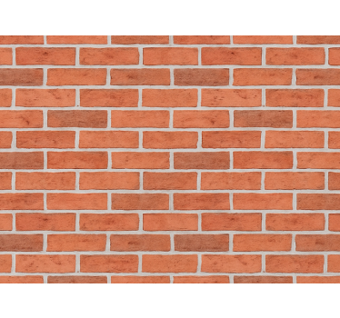 Bakstenen behang klassieke rode baksteen muur - TenStickers