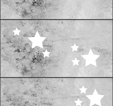 Behang betonlook grijs beton met sterretjes - TenStickers
