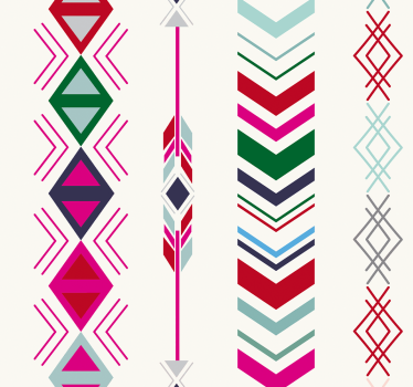 Trendy pijlpatronen geometrisch behang - TenStickers