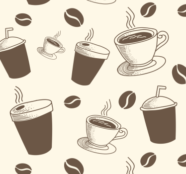 Behang keuken Kopje koffie - TenStickers