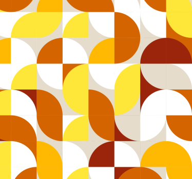 Abstract warm patroon geometrisch behang - TenStickers