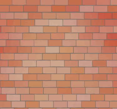 Bakstenen gevel patroon behang - TenStickers