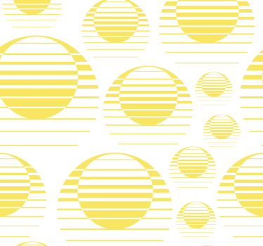 Geometrische cirkels patroon geometrisch behang - TenStickers