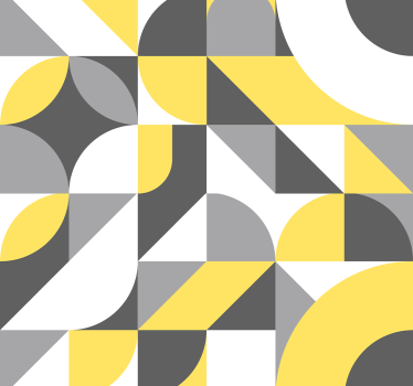 Geometrische rondingen geometrisch behang - TenStickers