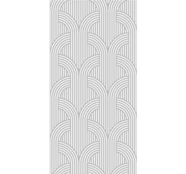 Gebogen lijnenpatroon geometrisch behang - TenStickers