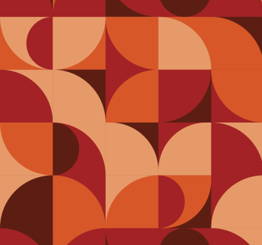 Retro geometrische structuur geometrisch behang - TenStickers