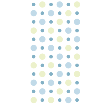 Polka dot sereniteit stippen behang - TenStickers