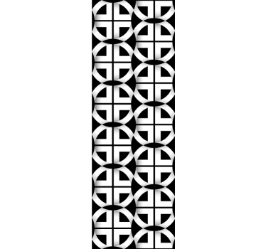 Geometrische cirkel mesh geometrisch behang - TenStickers