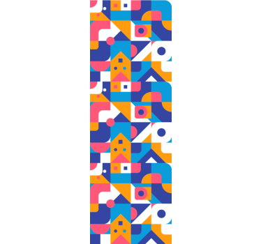 Geometrische abstractie geometrisch behang - TenStickers