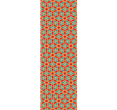 Caleidoscoopsymmetrie geometrisch behang - TenStickers