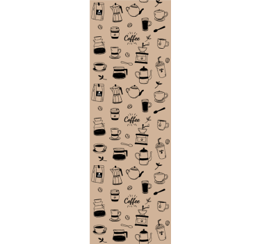 Koffiemotief keuken behang - TenStickers