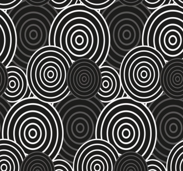 Concentrische cirkels geometrisch behang - TenStickers