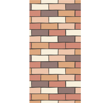 Ontwerp met baksteenmotief bakstenen behang - TenStickers