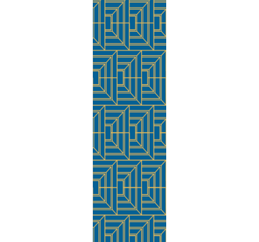 Hoekig doolhof geometrisch behang - TenStickers