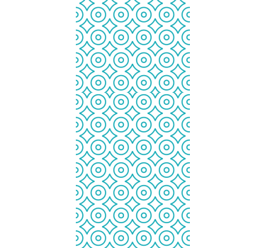 Cirkelvormig geometrisch patroon behang - TenStickers
