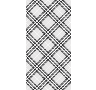 Lineair ruitpatroon geometrisch behang - TenStickers