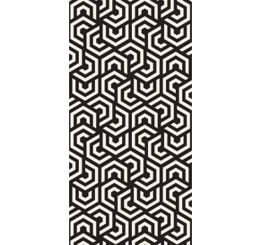 Labyrintisch ontwerp geometrisch behang - TenStickers