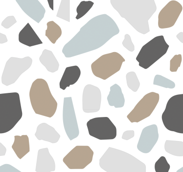 Grijs terrazzo behang stenen - TenStickers