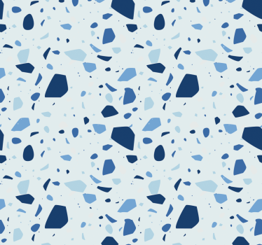 Behang steen Blauw terrazo - TenStickers