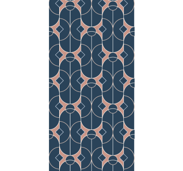Geometrische kettingstructuur geometrisch behang - TenStickers